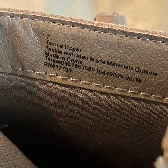 COPY - Universal Thread Wedge Heel Ankle Boot Color/Taupe Size/W7 Microsuede - Picture 6 of 6